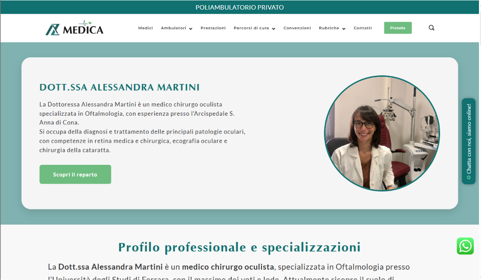 Scheda di un professionista di AZ Medica