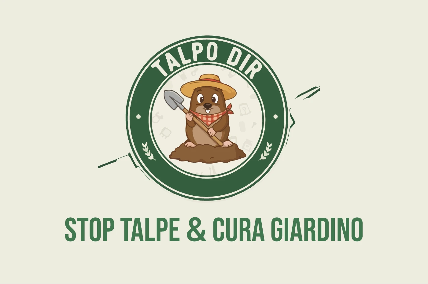 Fronte del biglietto Talpo Dir, coordinato al volantino.