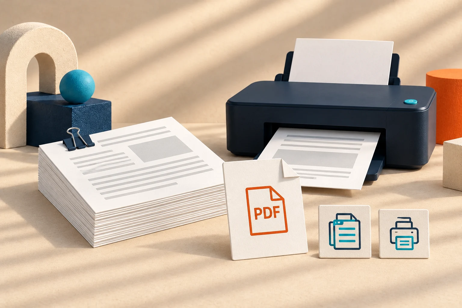 Copertina illustrativa del progetto PrintSmartly: Stampa da PDF