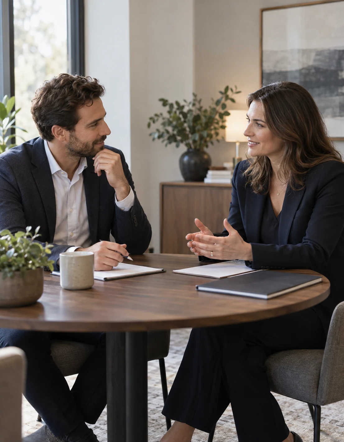 Colloquio di lavoro fra due consulenti