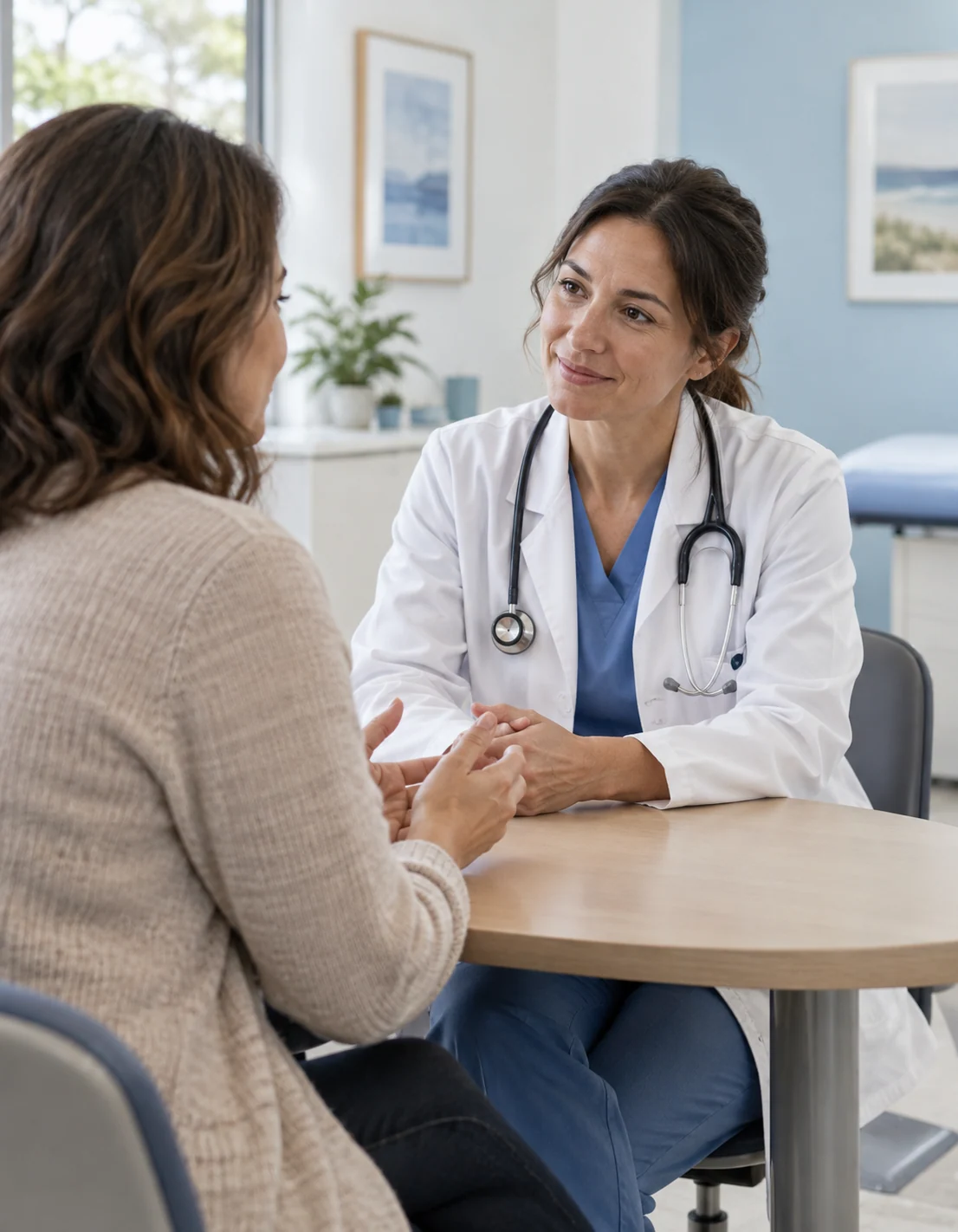 Colloquio fra medico e paziente in ambulatorio