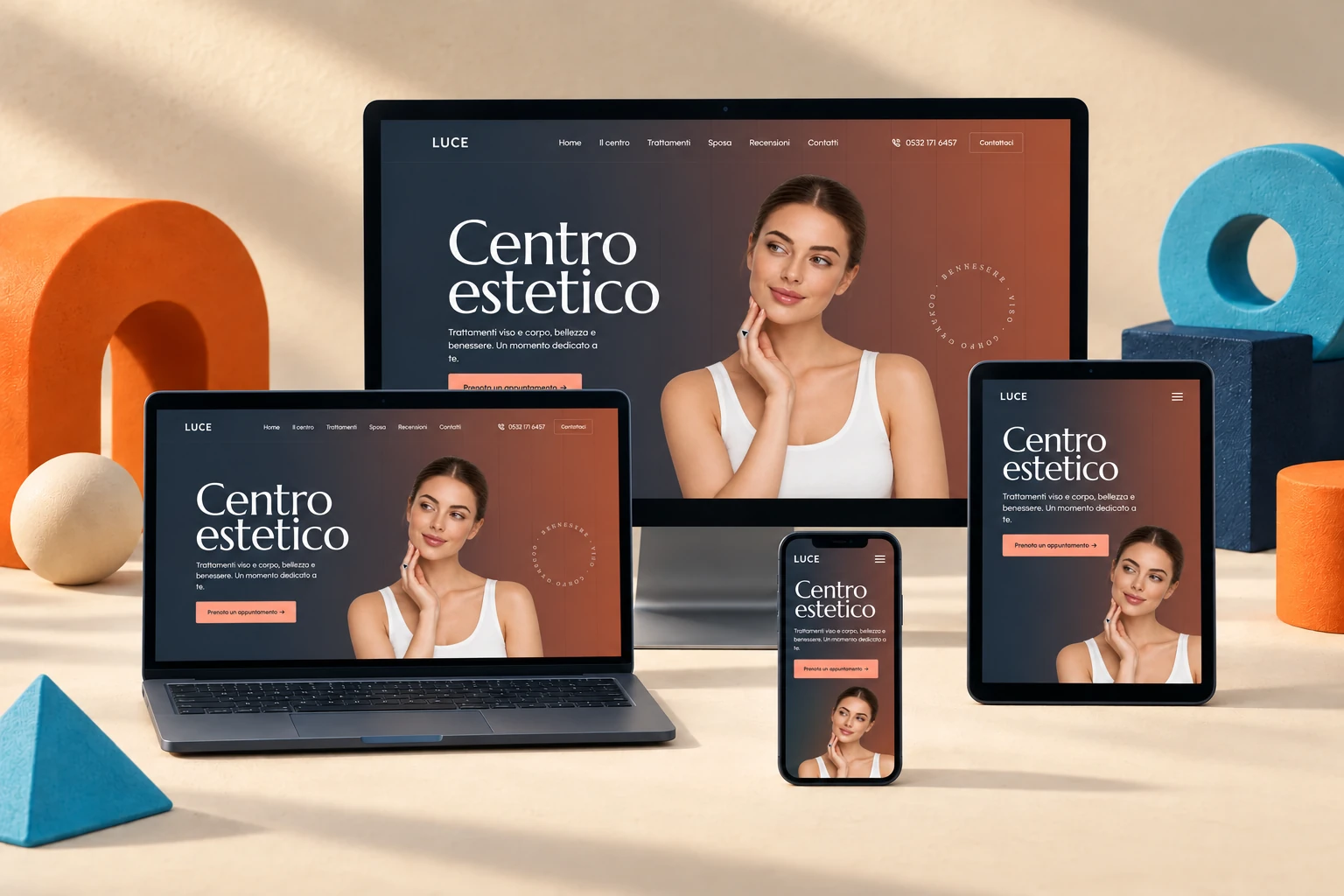 Anteprima del modello Luce per estetica e benessere