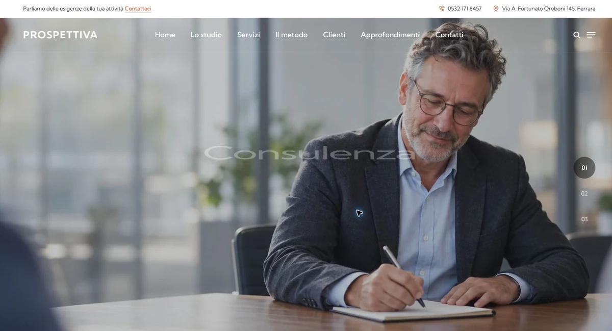 Anteprima Home del modello Prospettiva